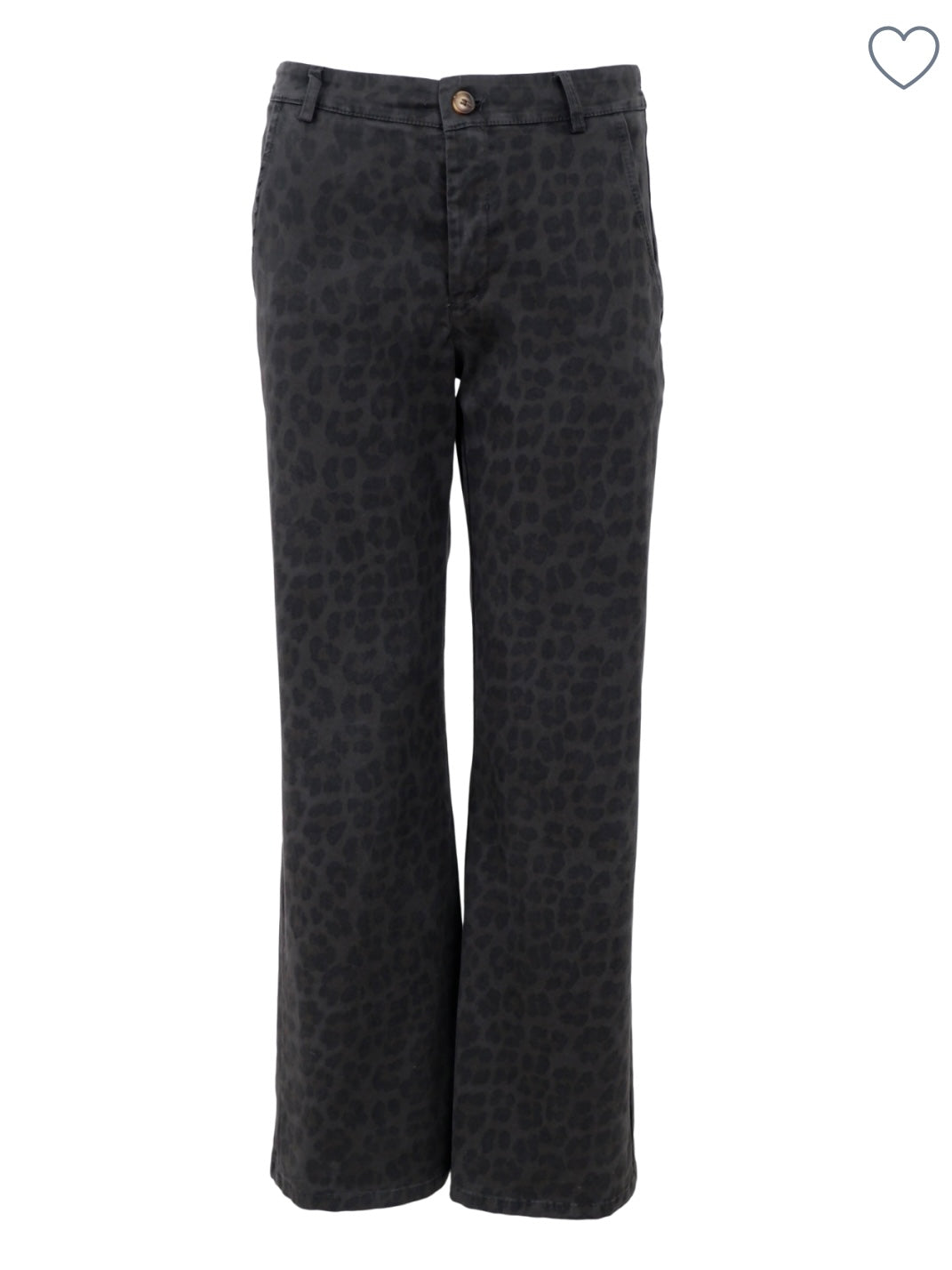 Black Colour Abbie Leo Stretch Pant Grey