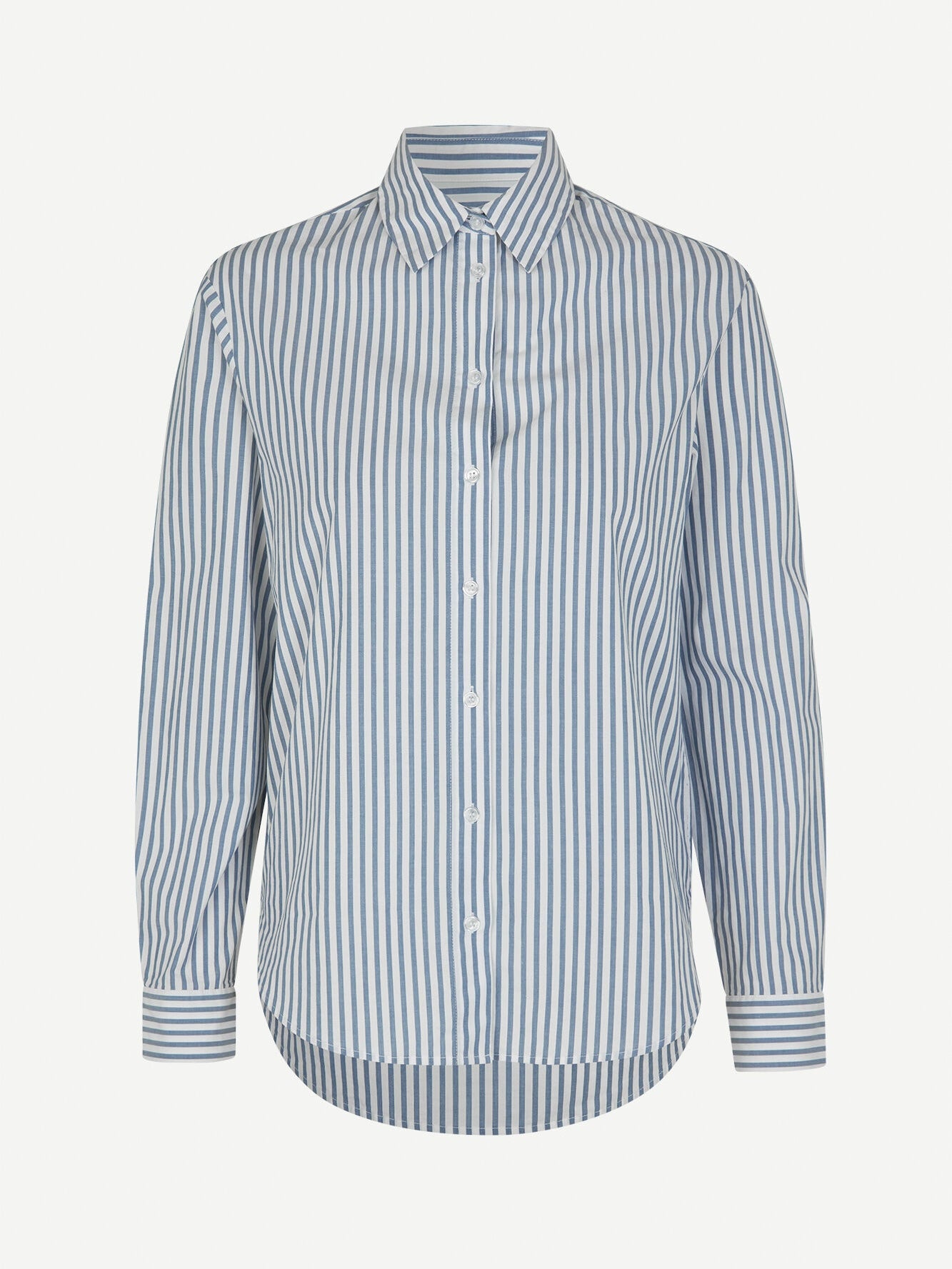 Samsoe Samsoe Samadisoni Shirt Blue White Stripe