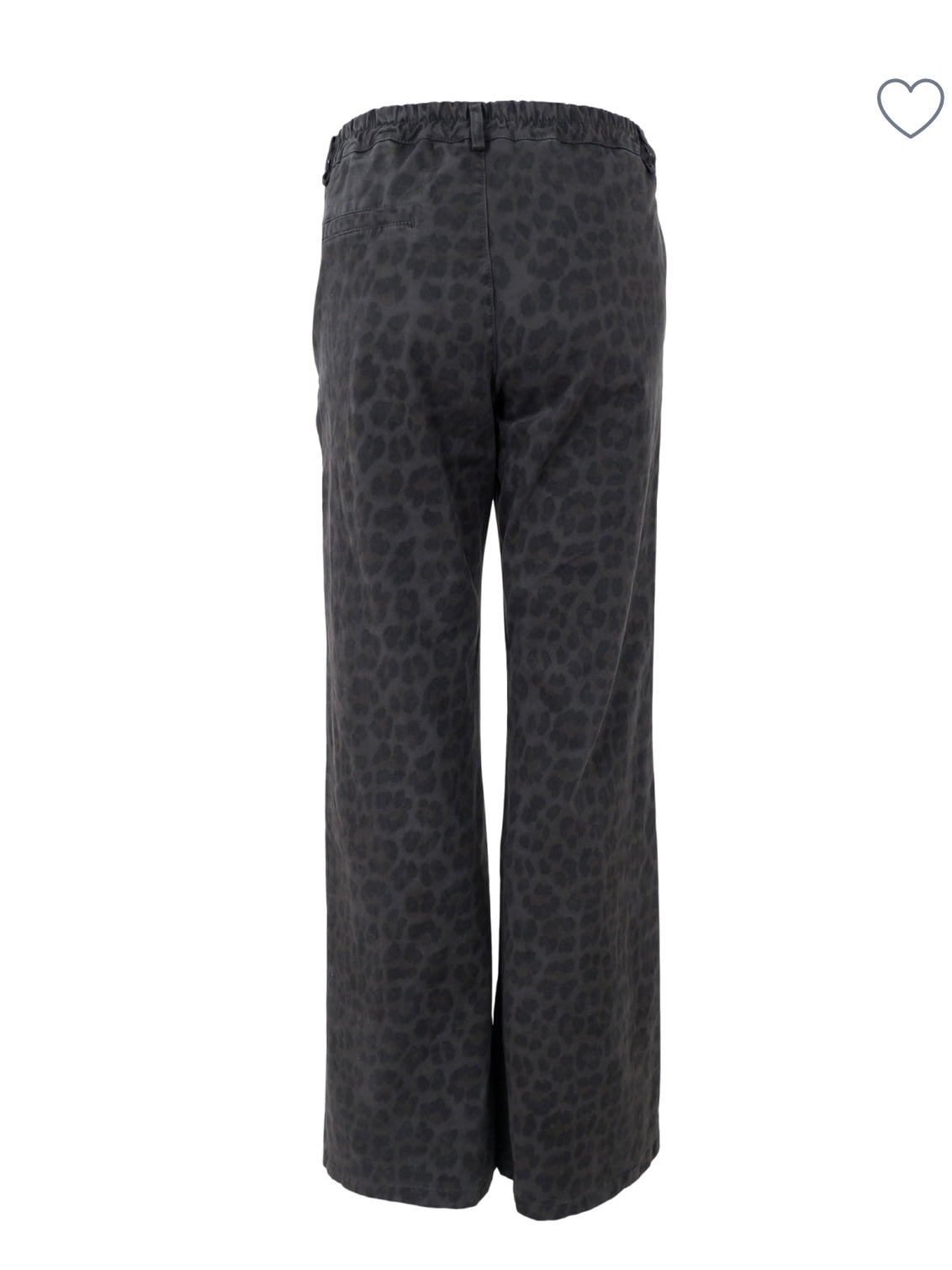 Black Colour Abbie Leo Stretch Pant Grey