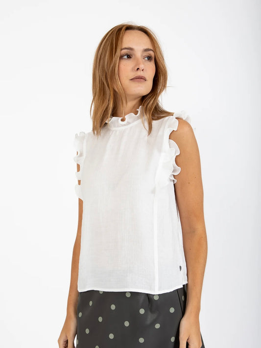 Coster Copenhagen Top with Ruffles