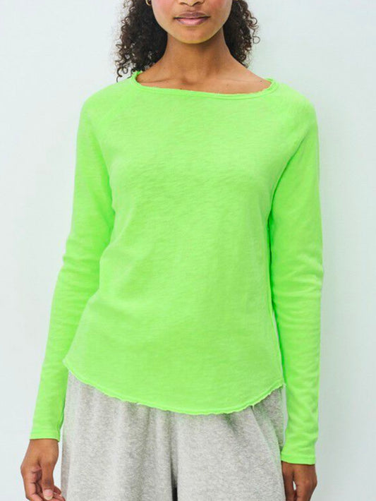 American Vintage Sonoma long sleeve top Apple Fluro