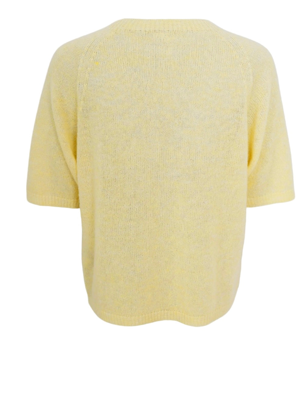 Black Colour Dell Knit Jumper Pastel Yellow