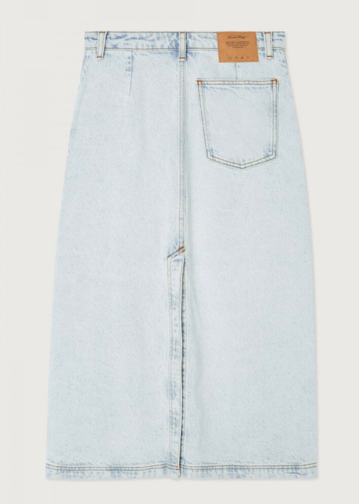 American Vintage Joybird Denim Skirt Winter Bleached