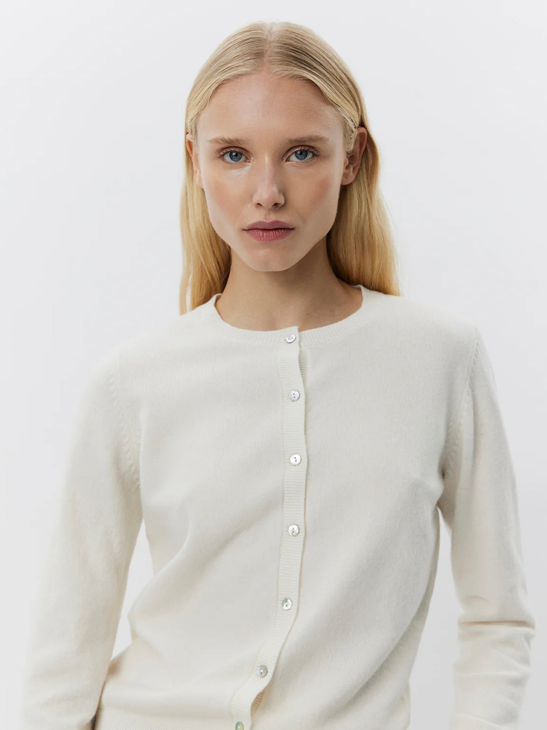 Sofie Schnoor Merino Wool Cardigan- Off White