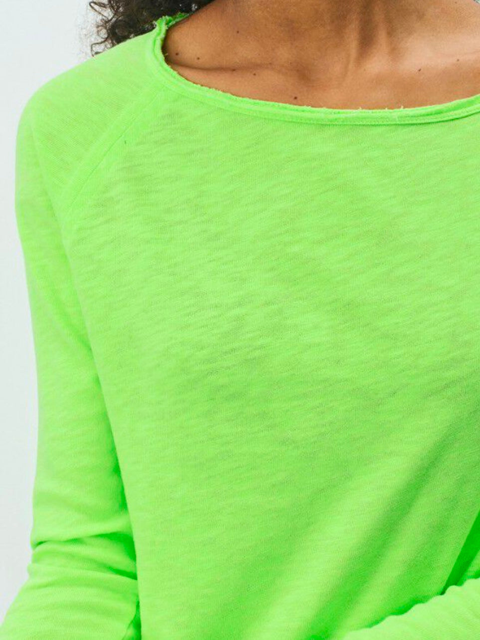 American Vintage Sonoma long sleeve top Apple Fluro