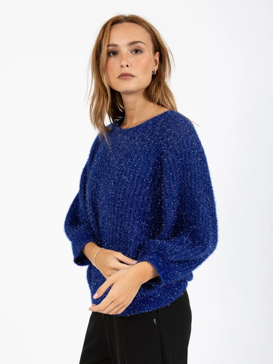 Coster Copenhagen Lurex Knit Rich Blue