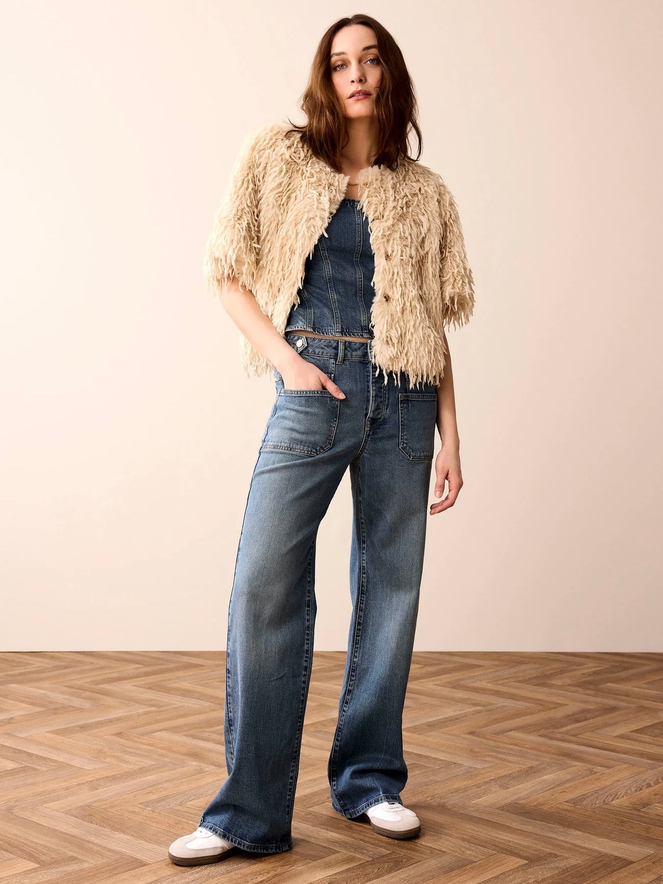 Summum Faux Feather Jacket