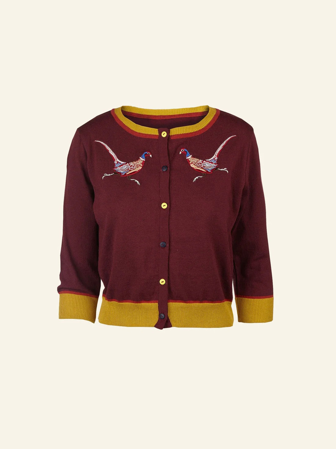 Palava Vera Cardigan Plum Pheasant