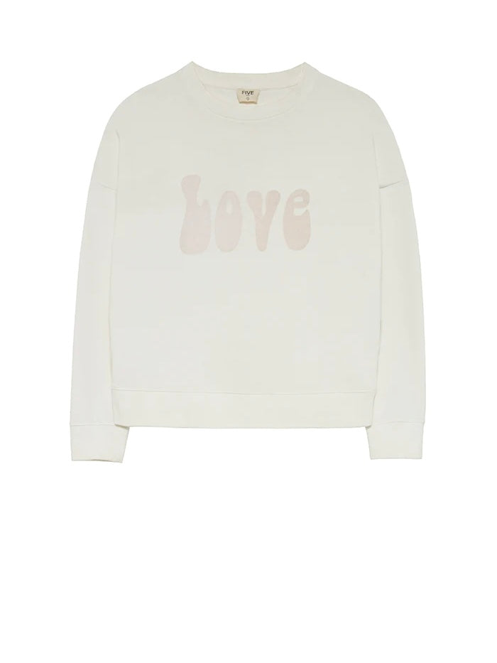 FIVE Love Sweatshirt Off White