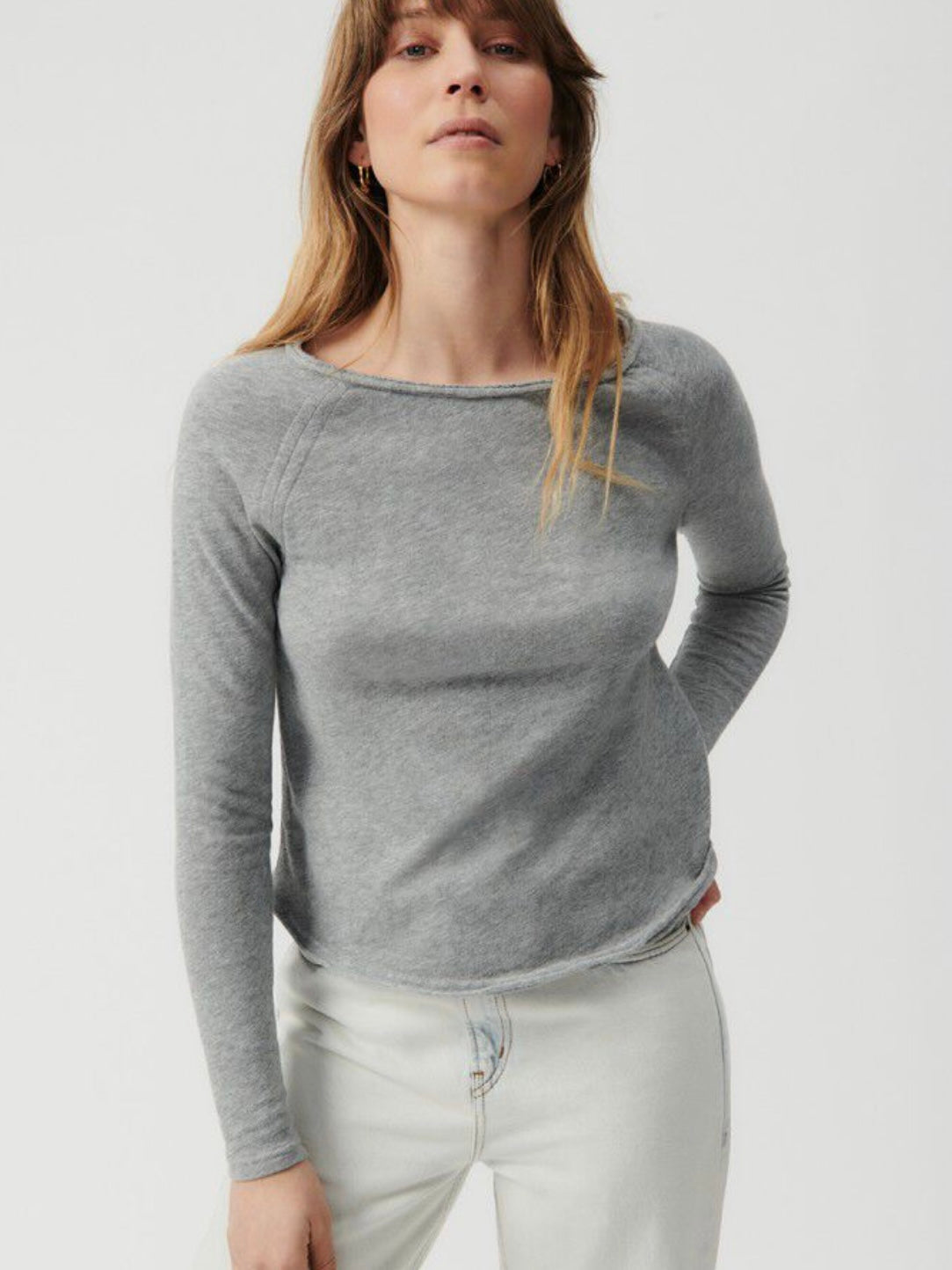 American Vintage Sonoma long sleeve top Heather Grey