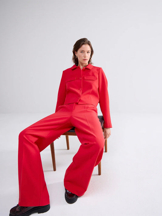 Summum Soft Red Trousers