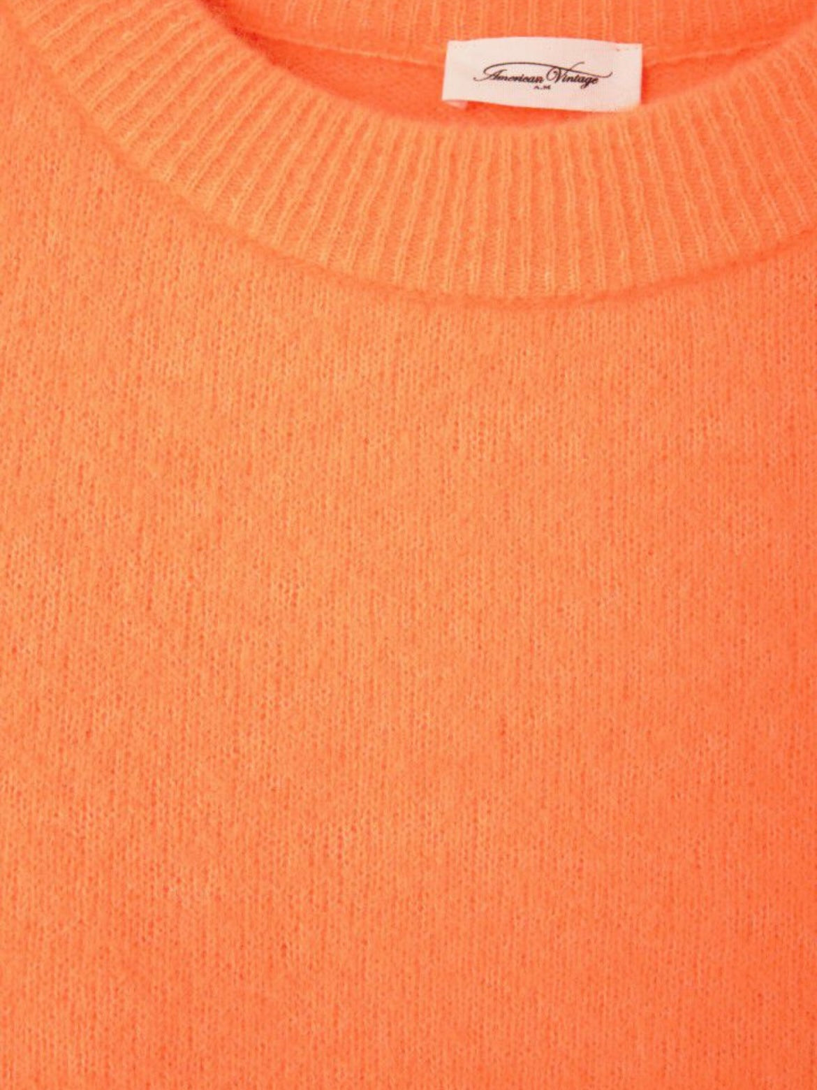 American Vintage Vitow Jumper Fluorescent Carrot Melange