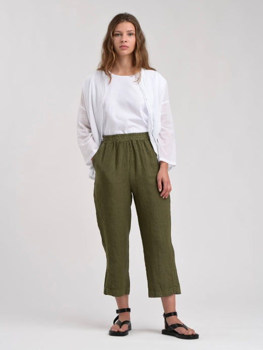 Humility Khaki Linen Trousers