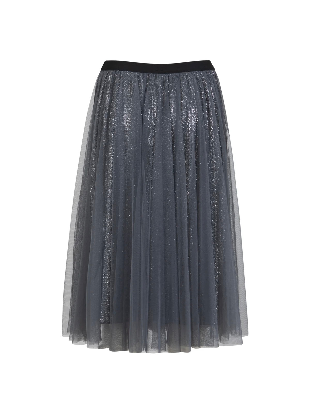 Coster Copenhagen Net Skirt with Glitter Dark Grey/Silver