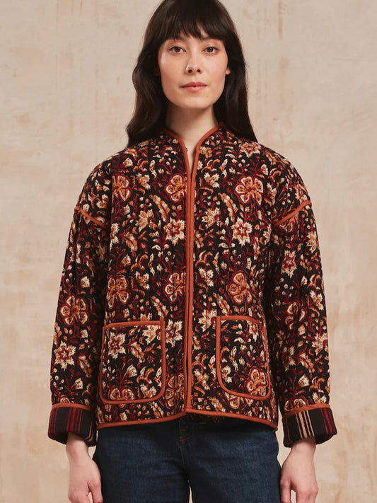 Pink City Prints Tan Jaal Penny Jacket