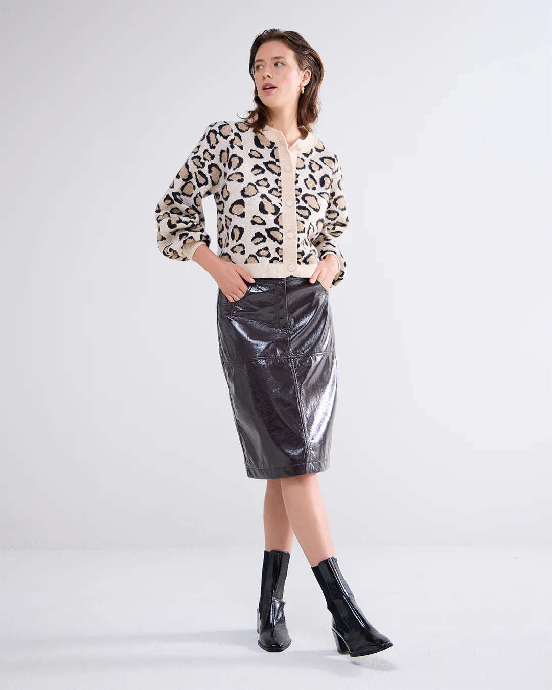 Summum Leopard Cardigan