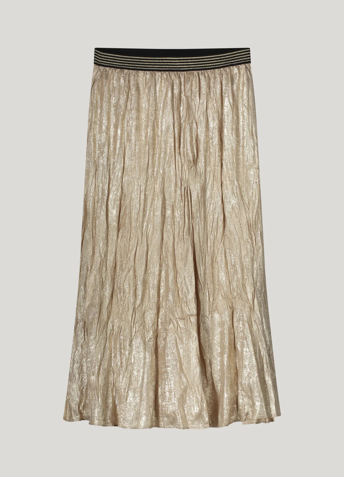 Summum Metallic Crinkled Skirt