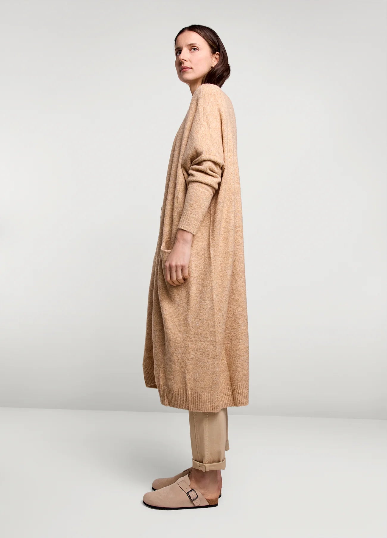 Summum Long Cardigan Latte