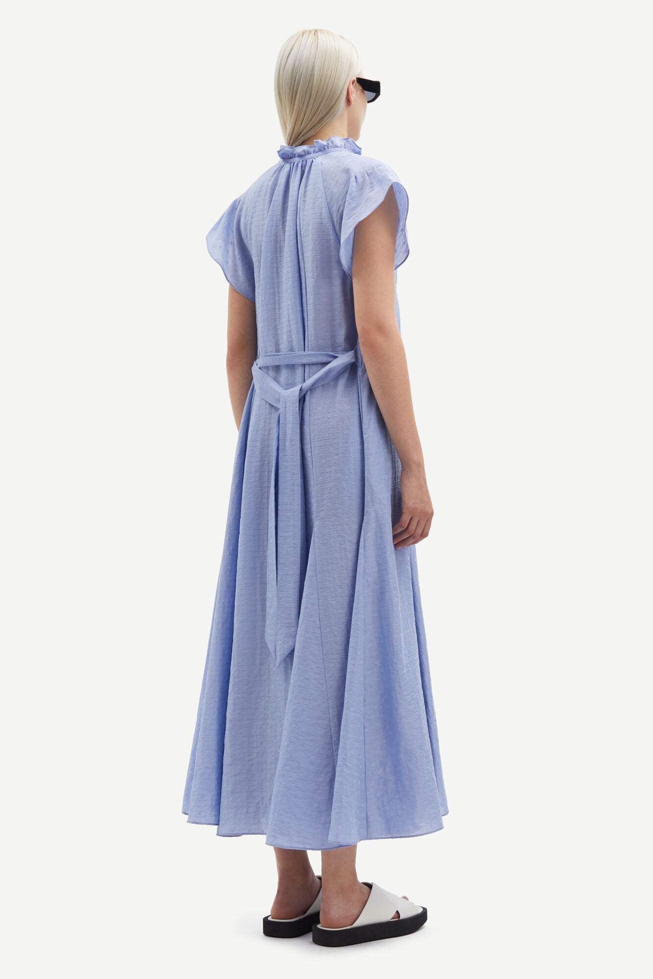 Samsoe Samsoe Sakarookh Long Dress Blue Heron