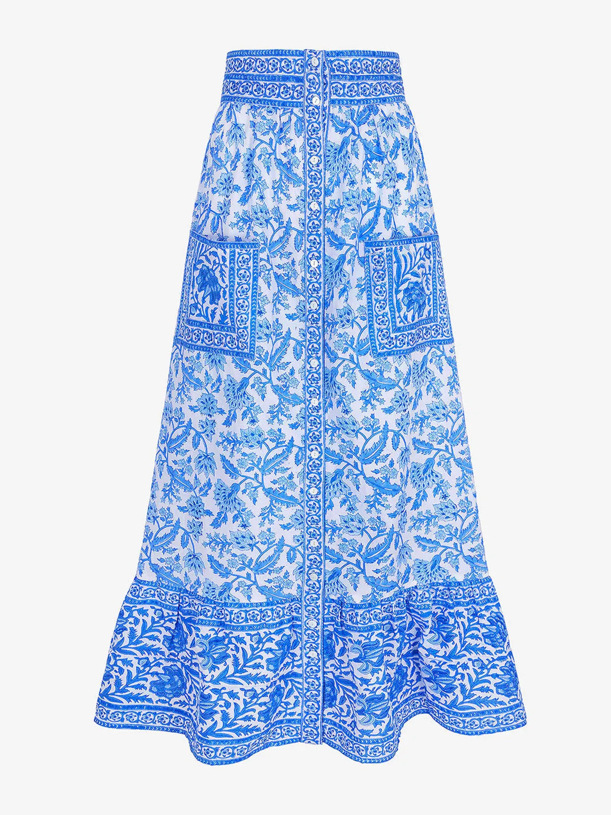 Pink City Prints Ocean Jaal Helena Skirt