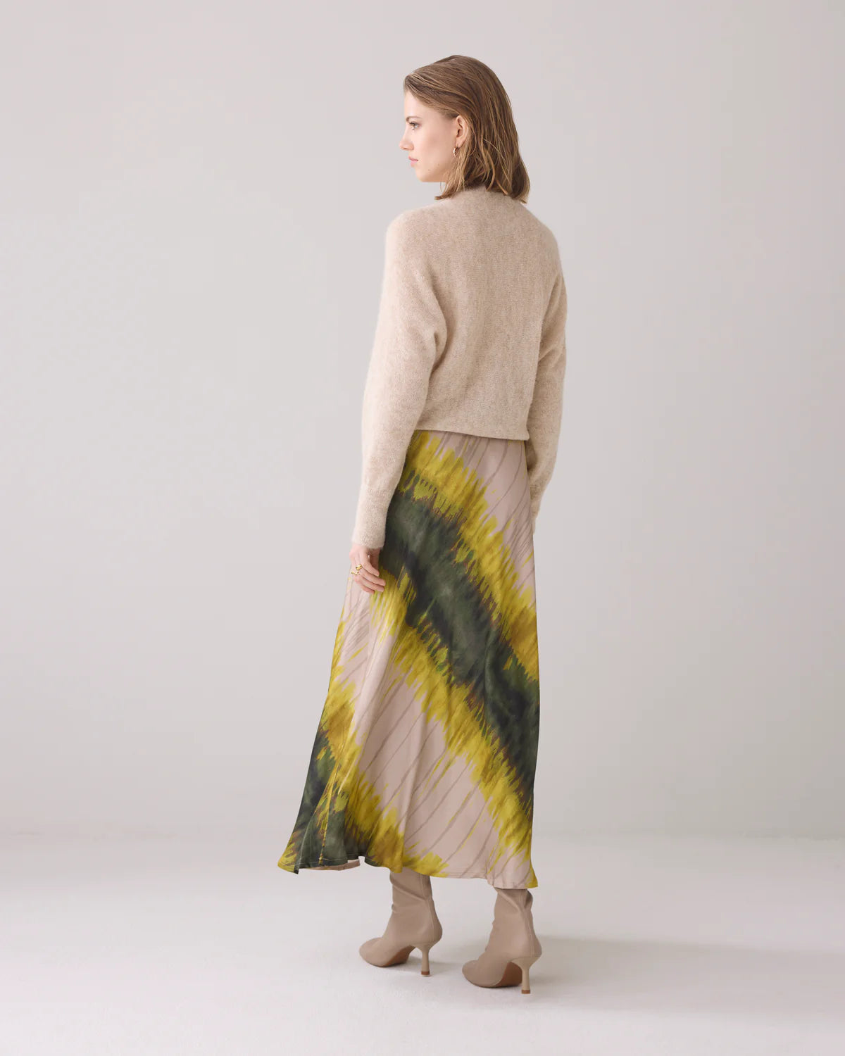 Summum Tie Dye Stripe Skirt