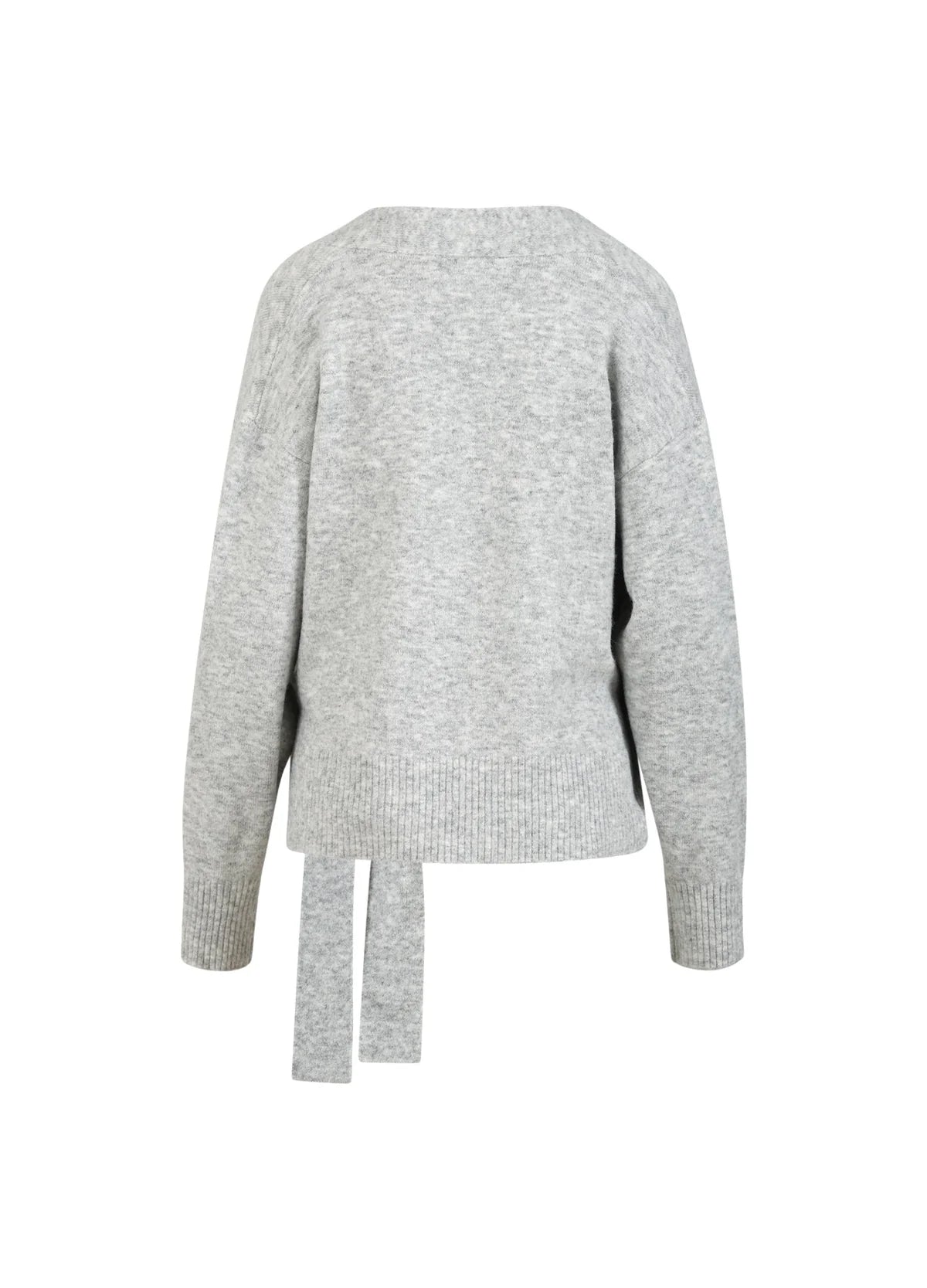 CC Heart Emerie wrap cardigan- light grey melange