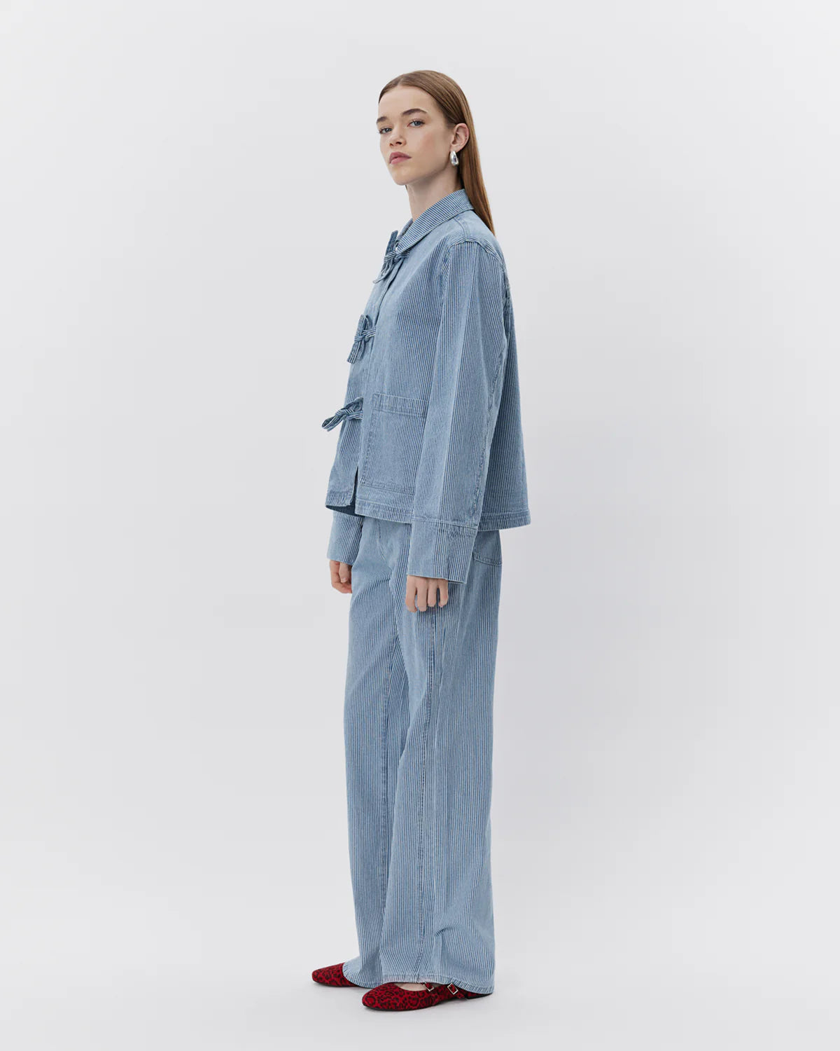 Sofie Schnoor Blue Striped Trousers