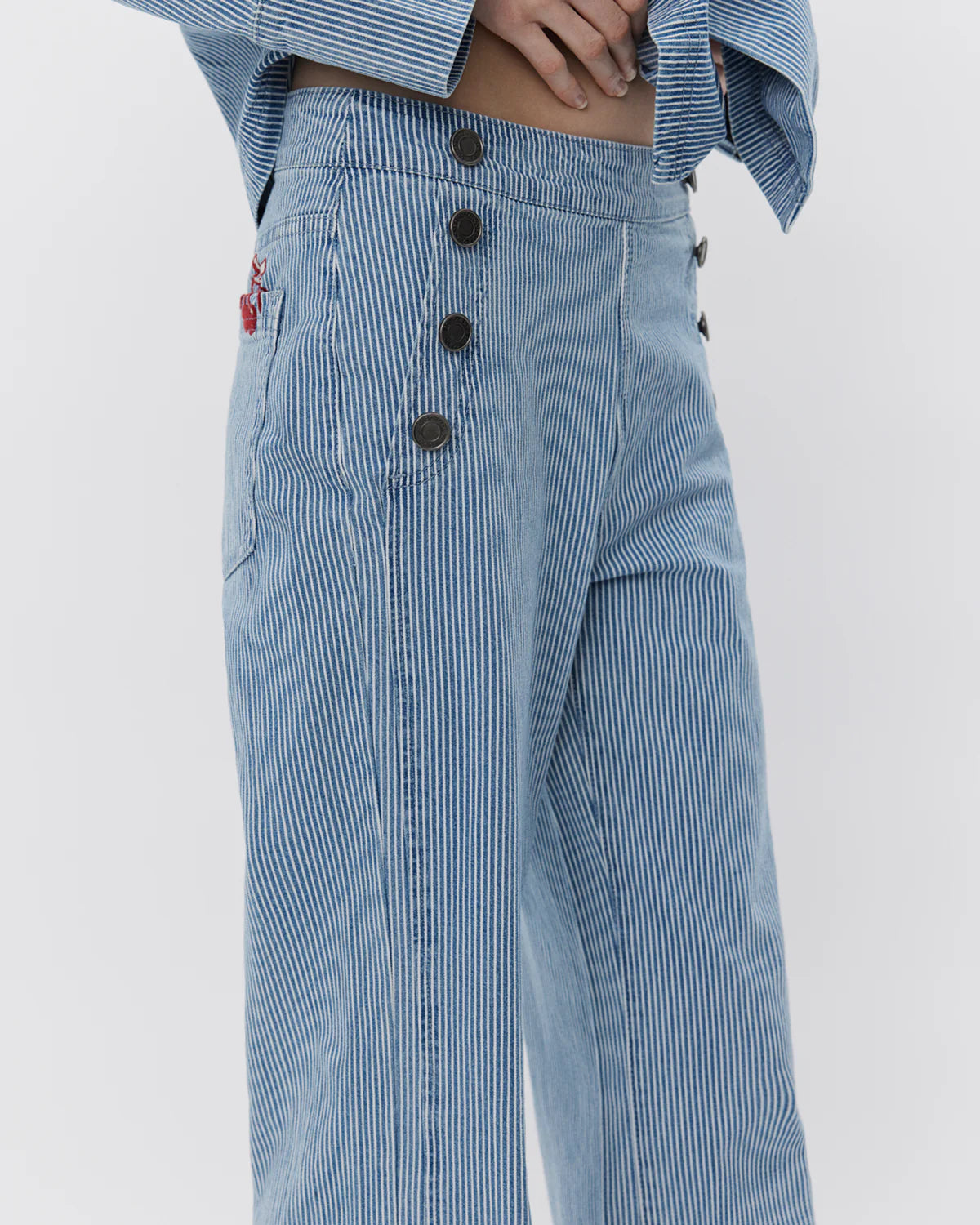 Sofie Schnoor Blue Striped Trousers