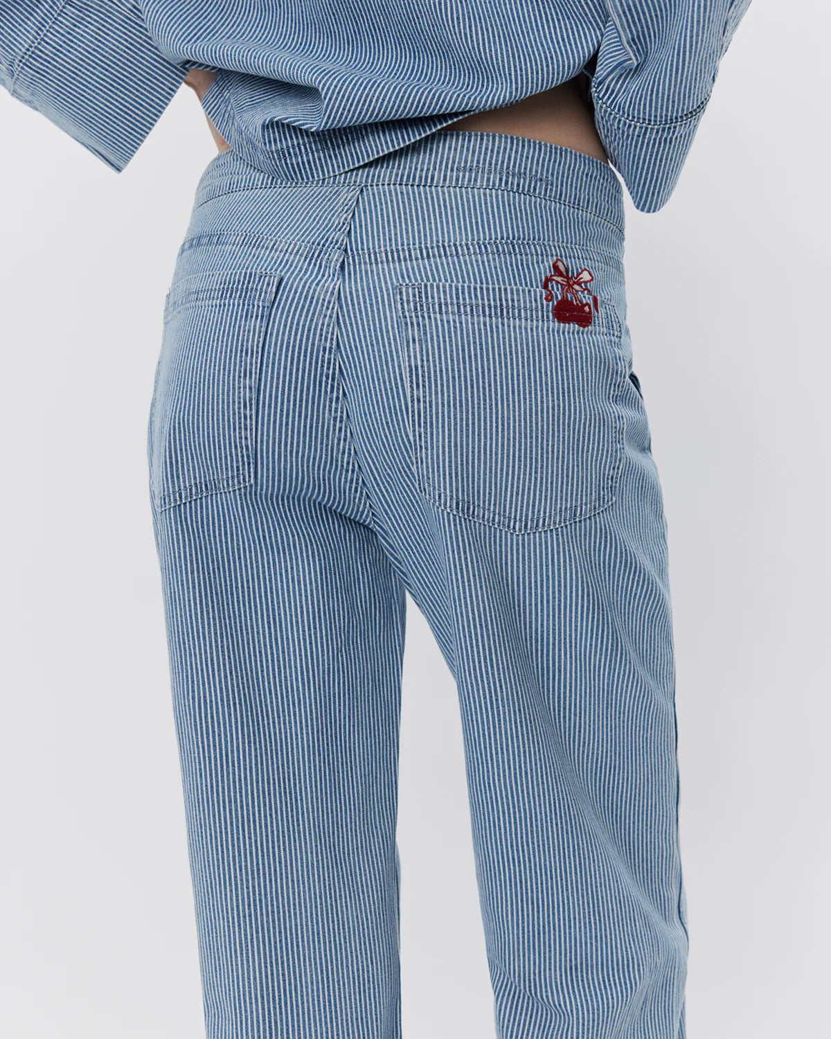 Sofie Schnoor Blue Striped Trousers