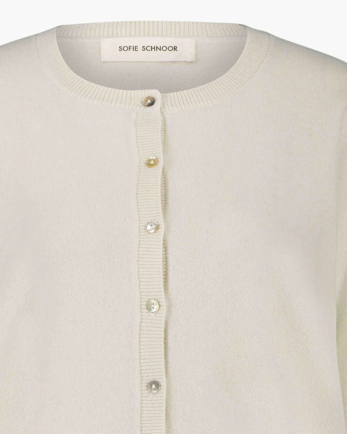 Sofie Schnoor Merino Wool Cardigan- Off White