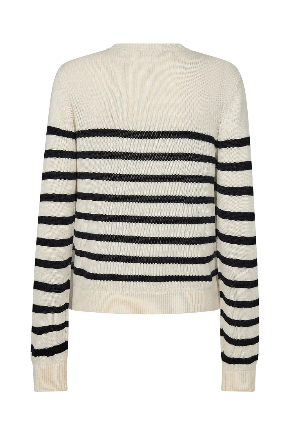 Pieszak Manilla Stripe Knit-White Pearl/Navy