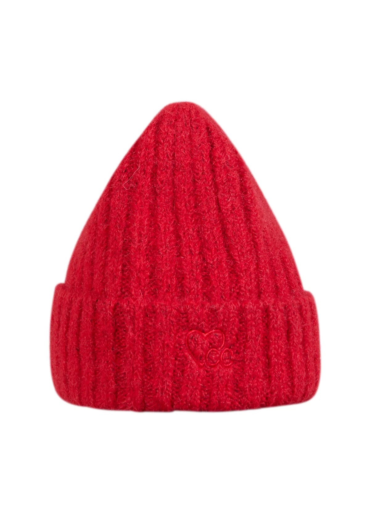 CC Heart Kyla Rib Beanie Hat Red