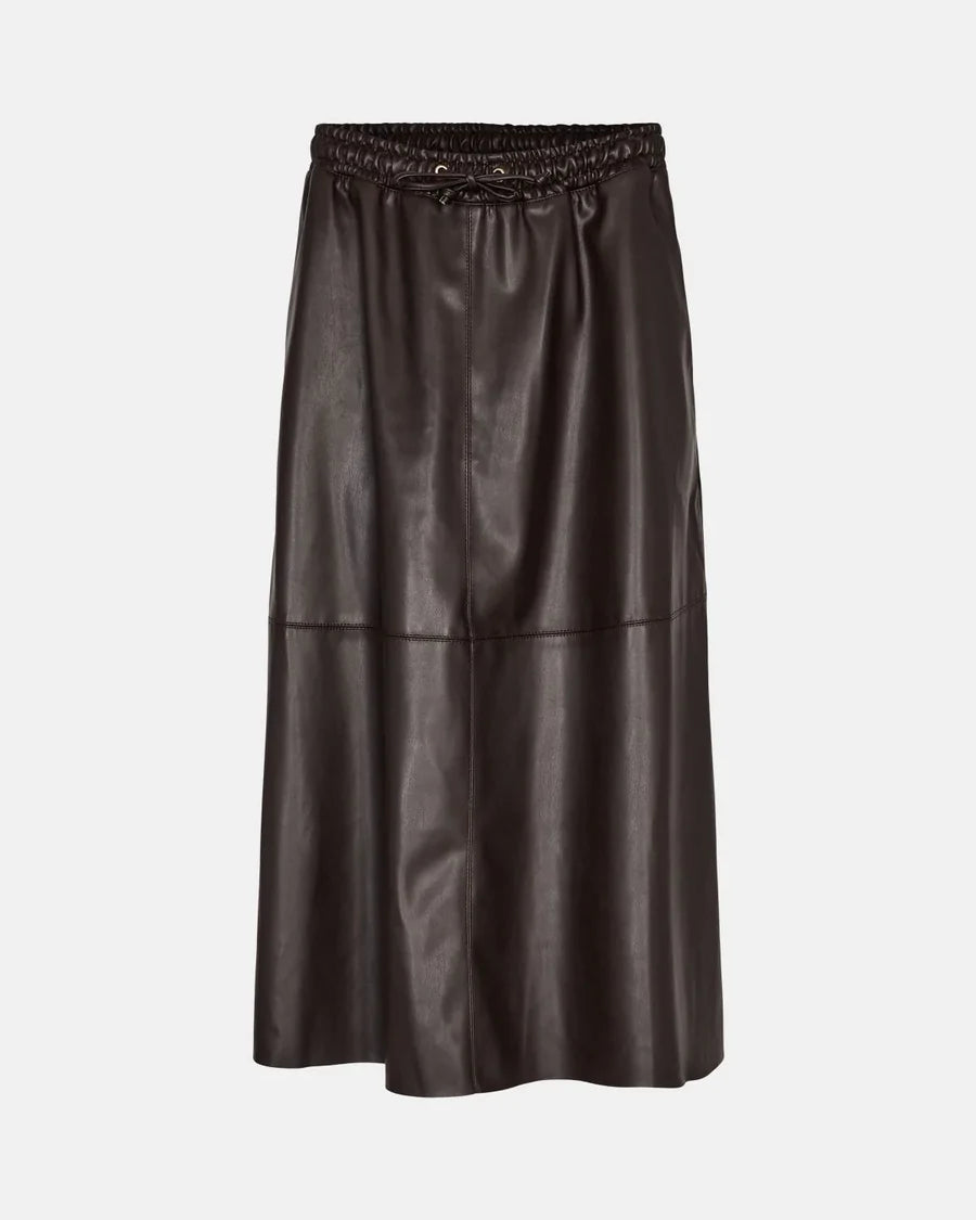 Sofie Schnoor faux leather skirt -Black