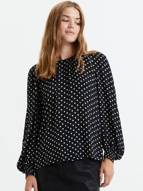 Lolly’s Laundry Monica Blouse Dot Print