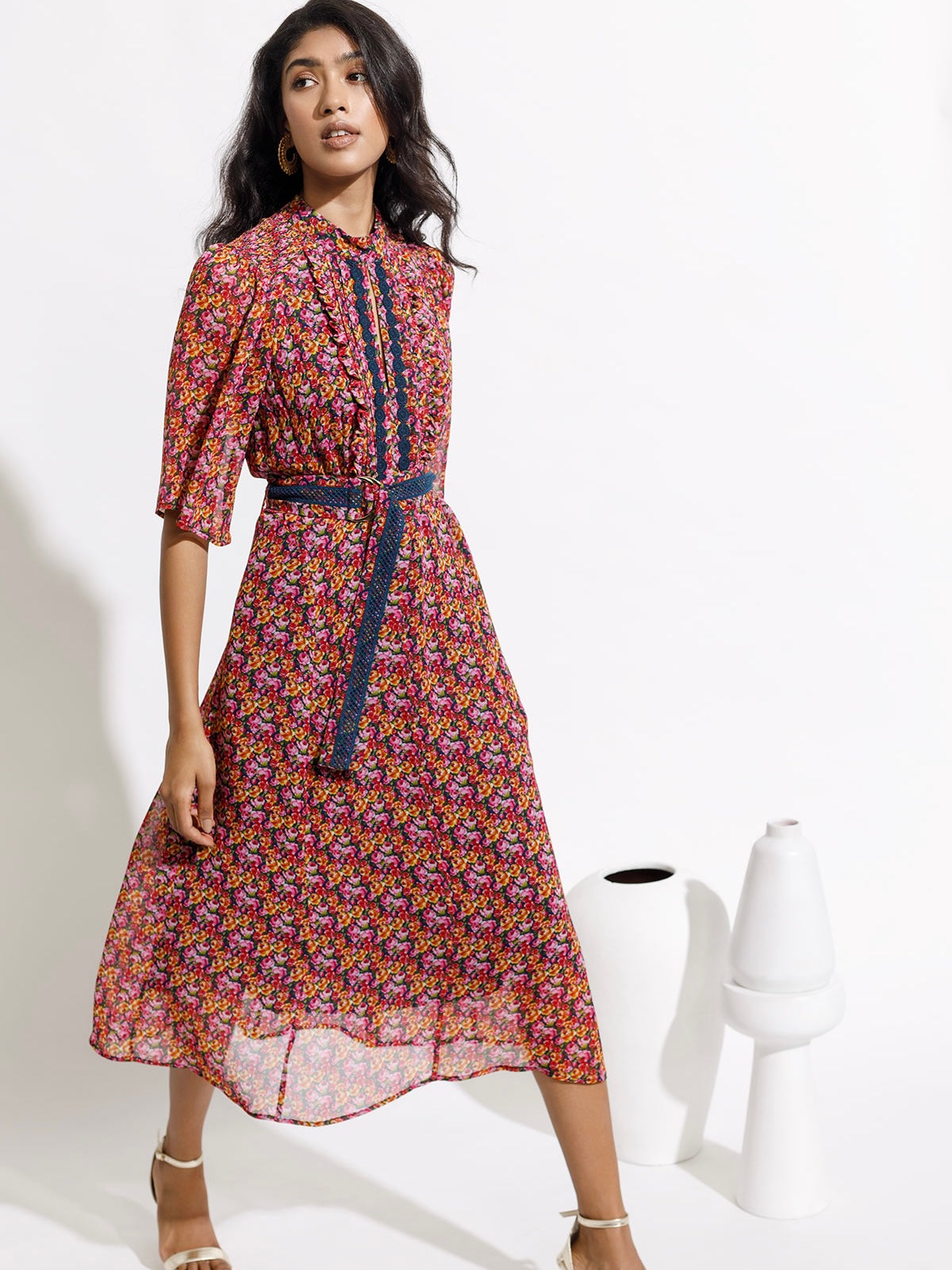 Emily Lovelock Rebecca Chiffon Dress – Sacs of Ashbourne