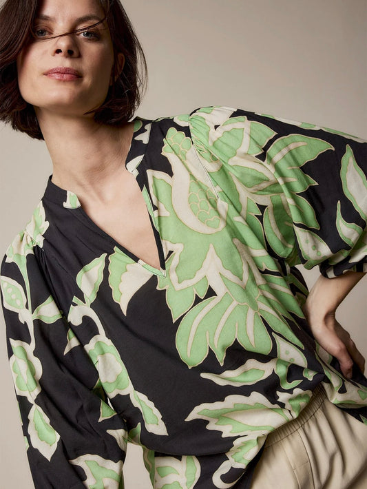 Summum Blouse with botanical print